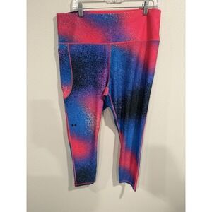 Under Armour AOP Compression Ankle Legging Women's Multicolor Training Gym 2XL